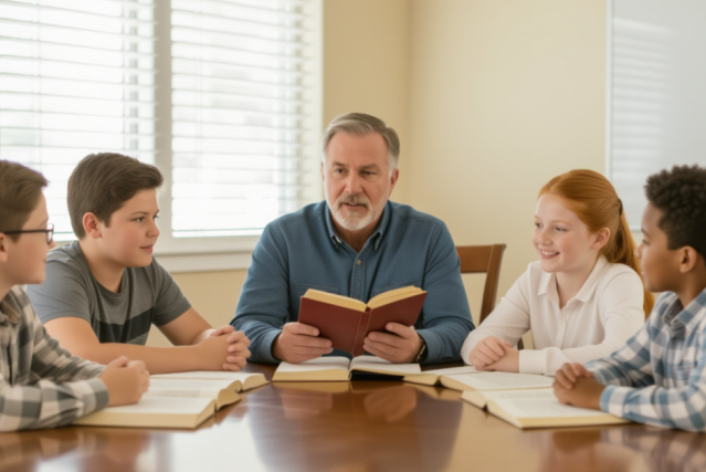 website Male SS teacher holding Bible
